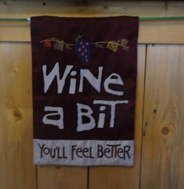Wine a bit