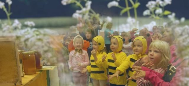An image from the Slovene World Bee Day promotional video.
