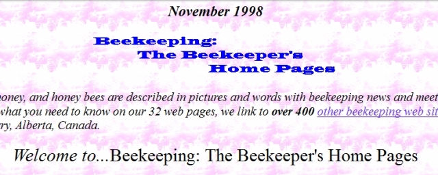 Bee Home Pages 1998