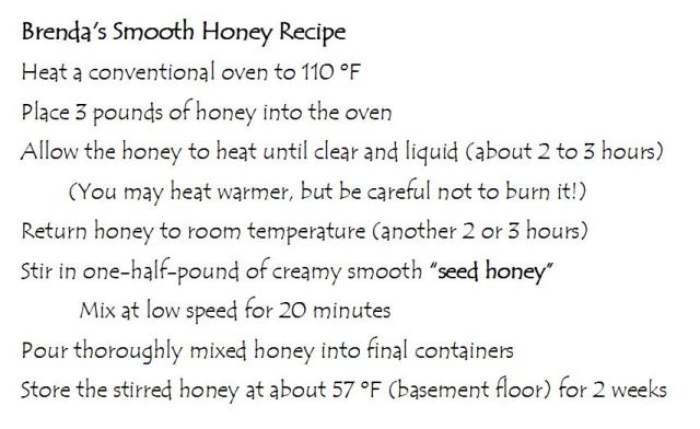smooth honey recipe